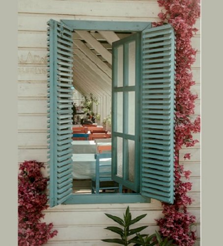 Rustic Charm Through a Window: A Peek into Pastel Perfection