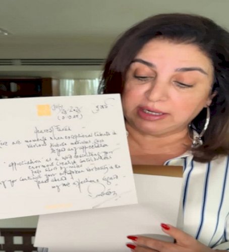 Farah Khan gets a handwritten letter from Amitabh Bachchan