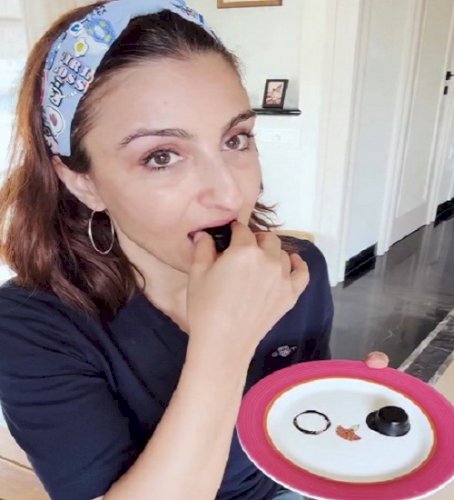 Soha steps into the kitchen for second time in 2025 to make homemade chocolates