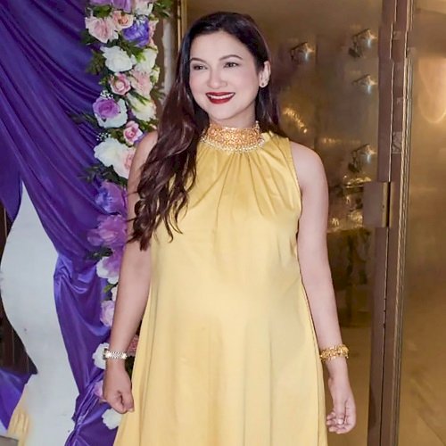 Mommy-to-be Gauahar Khan's baby shower looks all things dreamy and positive