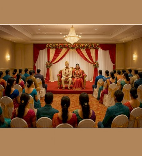 The Beauty of Tradition – Celebrating Love in a Grand Indian Wedding Hall