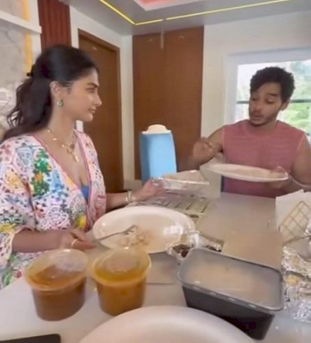 Pooja Hegde gets the 'Royal' treatment from Ishaan Khatter