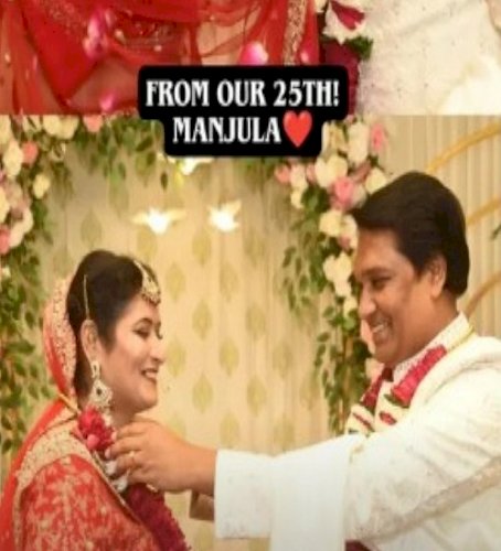 CID's Abhijeet aka Aditya Srivastava remarries his wife after 25 years, shares a 'varmala' pic