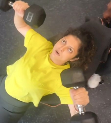 Drashti Dhami is back in action with some intense workout