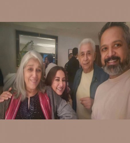 Divya Dutta shares memories from a beautiful evening with Naseeruddin Shah and Ratna Pathak