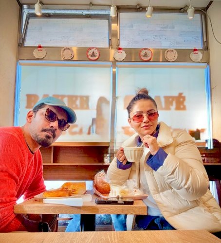 Rubina Dilaik, Abhinav Shukla surprised to find 'hot black coffee' on a roadside vending machine in Japan