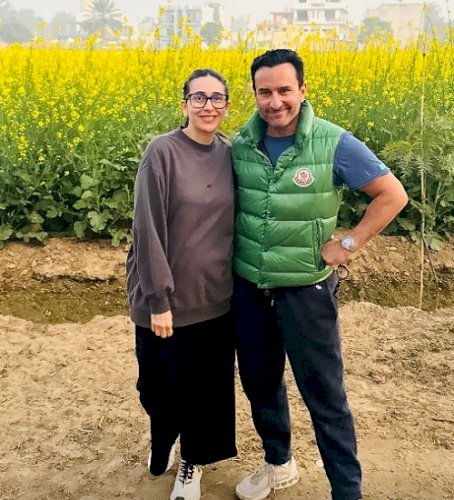 Karisma Kapoor & Saif Ali Khan reunite for a pic, Kareena Kapoor says 'OGs in Sarson Ke Khet'