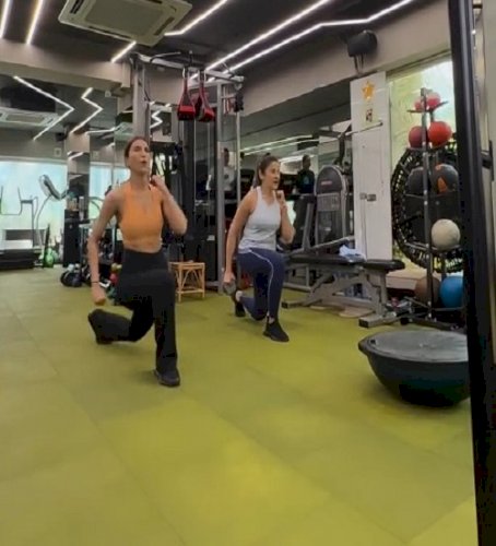 Vaani Kapoor is 'back on pace' with an intense workout session