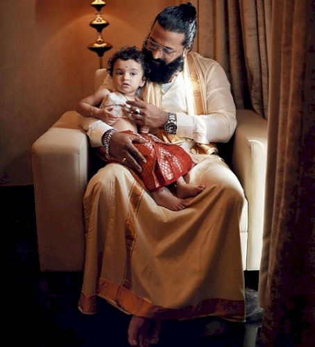 Rishab Shetty shares some rare moments of his little princess Raadya as she turns a year older