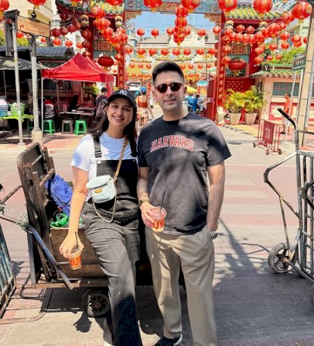 Parineeti Chopra & Raghav Chadha enjoy chill time in Chinatown during their family trip to Thailand