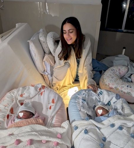 Shraddha Arya gives a glimpse into her beautiful ‘morning view’ featuring her little twins