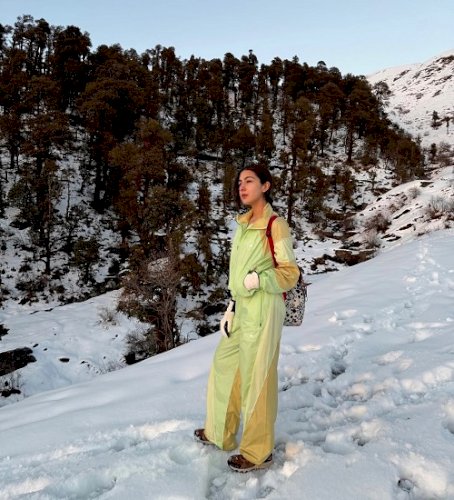 Sara Ali Khan provides a glimpse into her time in the mountains