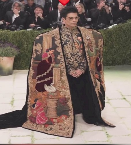 Twinkle Khanna asks Karan Johar to come over in his Met Gala outfit: Will hang you up on my wall