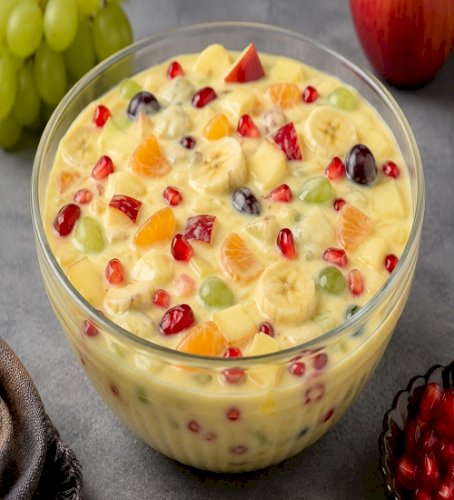 Classic Mixed Fruit Custard Recipe