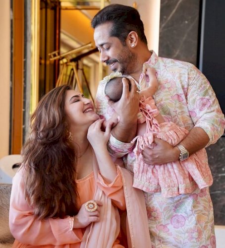 Shivaleeka Oberoi's daughter Aarika's 2-month b’day surrounded by ‘generations of love’