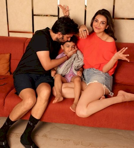 Kajal Aggarwal shares adorable Father’s Day moment as hubby Gautam kisses their son