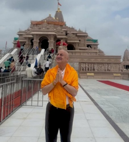 Anupam Kher wraps first schedule of ‘Shri Ram Bhoomi’ in Ayodhya, says ‘a part of me stayed behind’