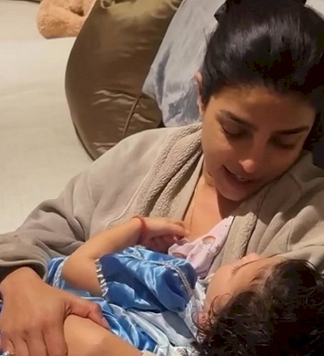 Priyanka Chopra teaches Durga Saptashati mantras to daughter Malti