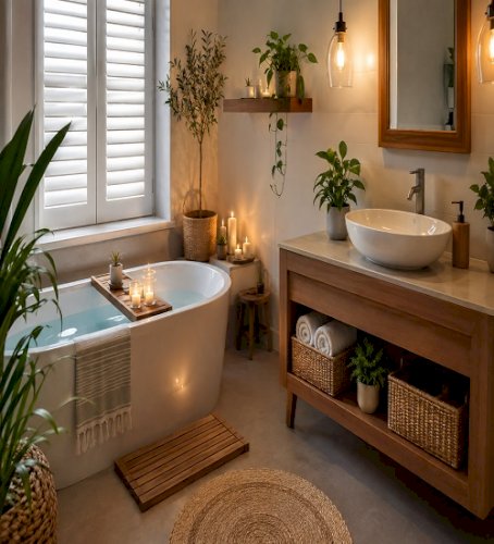 Spa Bathroom Ideas on a Budget