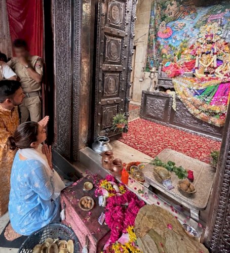 Nimrat Kaur enchanted by Brij Dhaam’s divine charm, shares Janmashtami glimpses