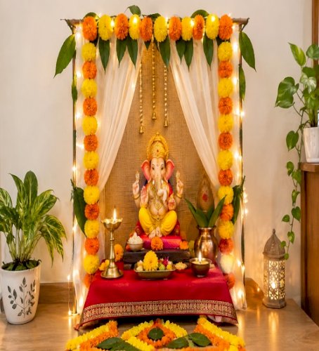 Easy Ganesh Decoration Ideas for Beginners