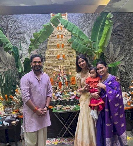 Paritosh Tripathi gives glimpse of Shilpa Shetty’s Ganpati celebrations