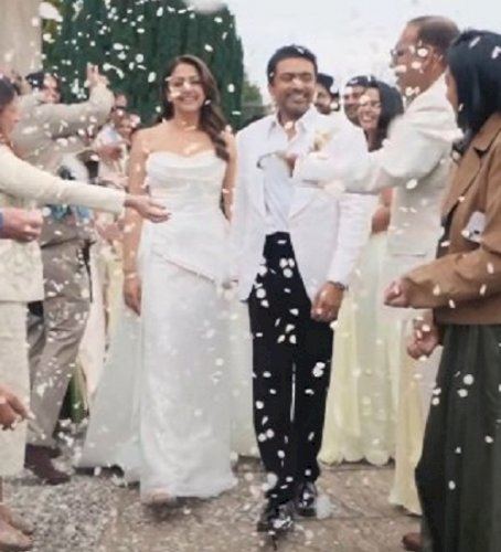 Jyotika, Suriya renew wedding vows as they celebrate 20 years of ‘love and war’