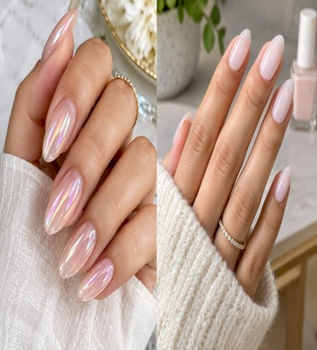 Milky Manicure and Glass Nails: Stylish, Glossy and Natural Nail Ideas for Women