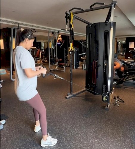 Samantha Ruth Prabhu performs seated cable rows in third trimester, says ‘please don’t make me get up’