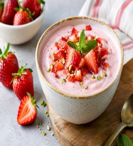 Strawberry Doi Recipe – Creamy, Fruity and Refreshing Bengali-Style Dessert