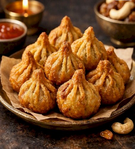 Fried Modak Recipe: Crispy and Golden Homemade Modaks for Ganpati