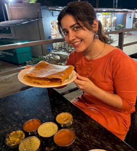 Raashii Khanna shares a glimpse of her life in Mysore, relishes dosa, goes temple hopping